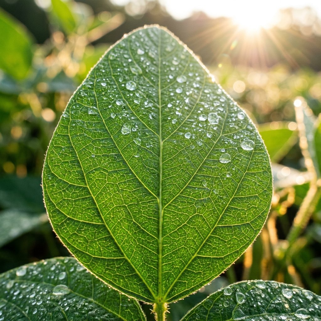 Intricate Green Leaf Close up Nutrition